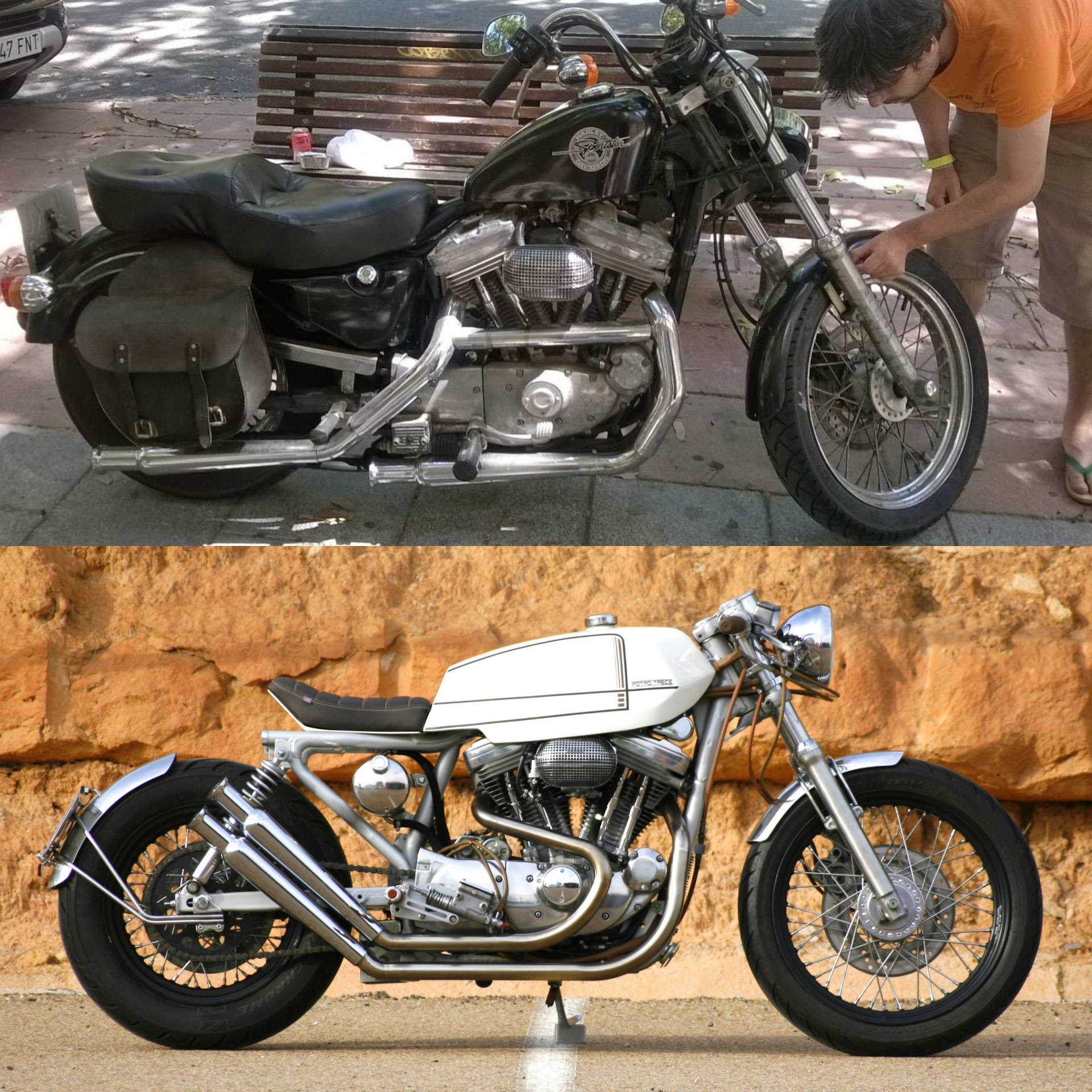 Sportster Before and After
